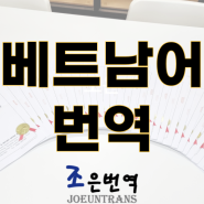 베트남어 번역 전문 업체 번역비