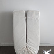 삼익가구 포텐 LED 4단 수납 원목 침대 프레임 라지킹 / 농부쿠션 맞춤제작 침대틈새쿠션