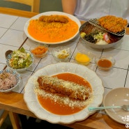 대구 이시아폴리스 맛집 봉무동 밥집 메뉴구성 좋은 왕비돈까스