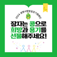 [서포터즈] 대구 생명사랑밤길걷기 캠페인 해피빈 모금 소개