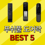 푸시풀 푸쉬풀 도어락 설치 추천 리뷰 best5