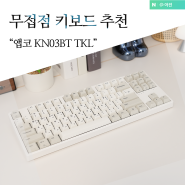 무소음 무접점 키보드 추천 무선 사무용 텐키리스