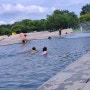 여의도 아이랑 한강공원, 공영주차장 : 물빛광장 물놀이 : 자전거대여 : 스타벅스