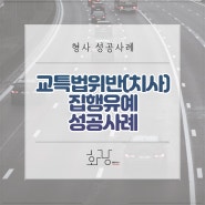 [형사 성공사례] 교특법위반(치사) 집행유예 성공사례