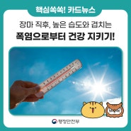 ☀️ 폭염으로부터 건강지키는 방법