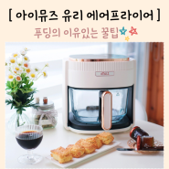 유리 에어프라이어 추천 아이뮤즈 뮤잉 4.5L 베이킹 간식 스콘만들기