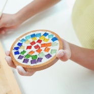 초등학생 어린이 공예 타일 티코스터 컵받침대 만들기