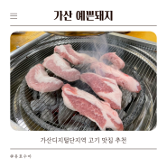 가산디지털단지역맛집 예쁜돼지 가디 회식장소 추천