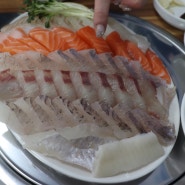 수지 성복동 맛집 모듬회(광어,방어,참돔) 맛난 속초종합어시장
