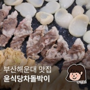 부산 해운대 맛집 실속있게 나오는 윤식당차돌박이