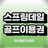 제주 스프링데일cc VIP골프회원권 매매