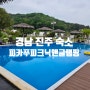 [경남 진주 숙소] 야외 수영장이 있는 애견동반 글램핑 - " 피카푸 피크닉앤글램핑 진주점 "