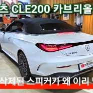 CLE200 카브리올레 독일 데고마스터 순정형 스피커로 무손상 사운드 업그레이드 정보 [ 삭제된 스피커 채우는건 기본 ]