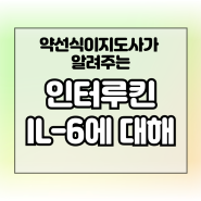 염증매개물질 인터루킨 IL-6에 대하여