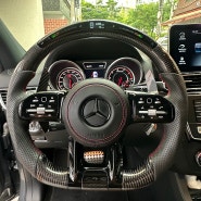 벤츠 W166 GLE63S AMG LED퍼포먼스 AMG핸들 카본 D컷 장착