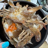 [내돈내산] 대부도 방아머리해변 맛집 문씨네에서 꽃게탕과 해물파전에 바지락칼국수까지