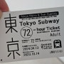 일본 도쿄 지하철패스 메트로패스 가격 종류 및 구매, 교환, 노선 정리
