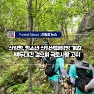 산림청, 청소년 산림생태탐방 개최…백두대간 걸으며 국토사랑 고취