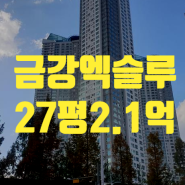 대전 아파트 경매 대덕구 석봉동 금강엑슬루 아파트 급매