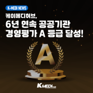 [케이메디허브] 경영평가 6년 연속 ‘A등급’ 달성