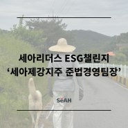 세아제강지주 준법경영팀장의 ESG챌린지