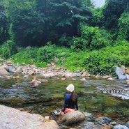 산청 중산리계곡 지리산 시원한 계곡물에 더위 싹