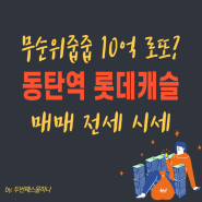 동탄역 롯데캐슬 무순위 줍줍 매매 전세 시세