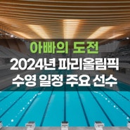 파리올림픽 수영 일정 수영장 센강 주요선수 대한민국 선수 일정