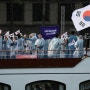 '한국 나오자 북한' 파리 올림픽 선수단 소개 개막식 부터 "황당 실수"