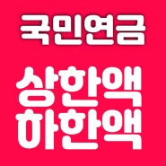 직장인 국민연금 인상에 따른 상한액과 하한액 보험료 얼마일까요