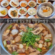 울산 언양 점심 맛집 언양갈비밥상 아이랑 밥집