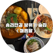 송리단길 안주 맛집 분위기 좋은 술집 추천 | 매듭달