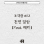 조각글 #53 천연 알람(Feat. 매미) | 매미 울음소리 패턴 | 여름글 단상 에세이 글쓰기