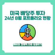 미국 배당주 투자 8월 포트폴리오 현황 (CONY, TSLY, GOF, O, SCHD, MO 매수)