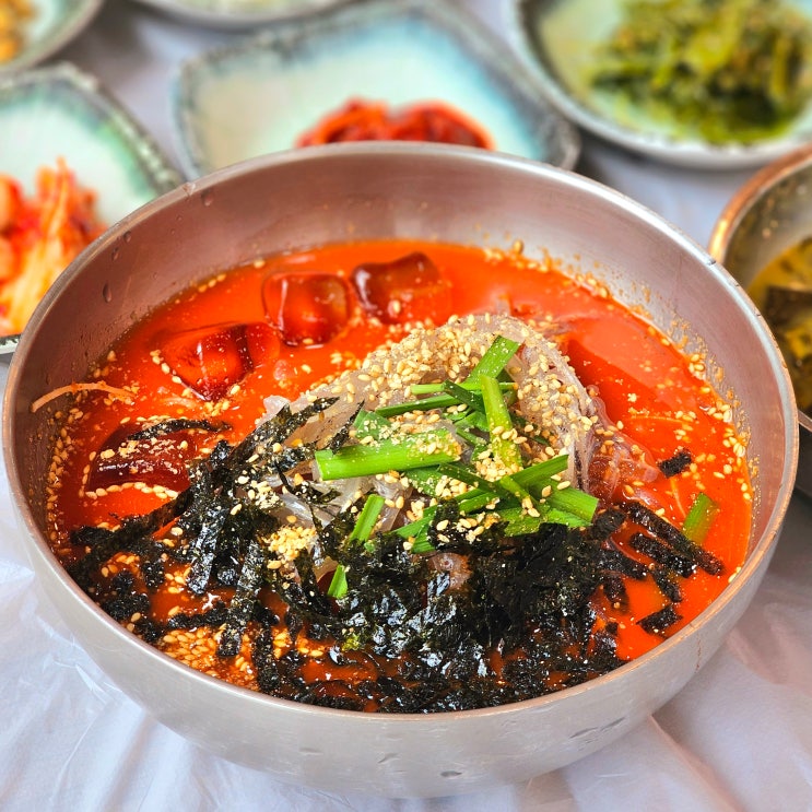 강릉 물회 맛집 사천항주문진물회 매콤새콤 오징어물회 : 네이버 블로그