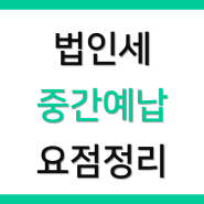 법인세 중간예납 대상, 계산방법 (직전연도 산출세액, 가결산 기준, 50만원 면제, 가산세)