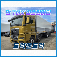 중고트럭 25톤 상승윙바디 MAN TGX510 영업용 넘버까지 위탁판매차량