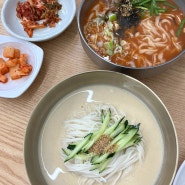 부산대 칼국수 여름 별미 100% 콩국수 도민 맛집 최가네촌국수 온천점