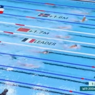 수영, 평영 200m 예선... 조성재.. 1위로 준결승 진출 [내가 아는, 한국 선수 최초의 수영 예선 1등]