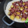 고구마밥 물양 보리고구마밥 솥밥 레시피 무쇠솥밥 하는법 밥짓는법 여름 별미 음식 고구마요리