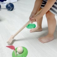 아기 원목 장난감 역할놀이 골프 놀이 세트