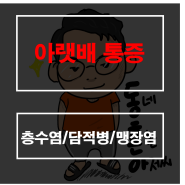 오른쪽 아랫배 통증 원인과 해결 방법 층수염 담적병 맹장염 초기 증상