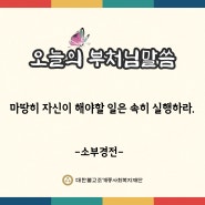 오늘의 부처님 말씀_대한불교조계종사회복지재단