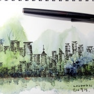 15분 스케치-도시풍경