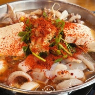 대전 신탄진 맛집 대청얼큰오징어찌개 속 확풀리는 맛