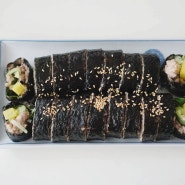 오이 참치김밥 만들기 불 없이 요리하기 참치 오이 김밥 싸기