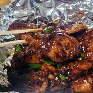 BBQ 땡초숯불양념치킨_내돈내산 신상 치밥 매운맛 치킨 추천 멘보샤 궁합 매운 정도