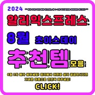 8월 초이스데이 알리익스프레스 추천 상품 2024년 인기 있는 알리 제품은?