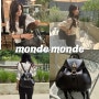 몽드몽드 가방: marron backpack 여자 직장인 백팩으로 추천