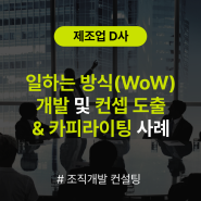 [조직개발 컨설팅] 제조업 D사 일하는 방식(WoW) 개발 및 컨셉 도출 & 카피라이팅 (한글/영문) 사례